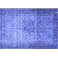 thumbnail image 1 of Ahgly Company Machine Washable Indoor Rectangle Persian Blue Traditional Area Rugs, 2' x 5', 1 of 4