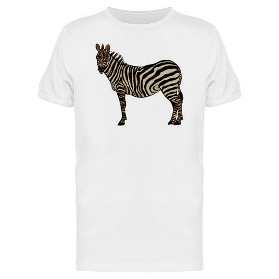 Cool Vintage Zebra Sketch T-Shirt Men -Image by Shutterstock, Male Large