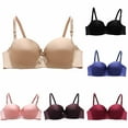 thumbnail image 4 of gakvbuo Support Wirefree Bra for Women No Underwire Wireless Seamless Wirefree Support Full Coverage Push Up Bra Women's Daily Adjustable Underwear Gathered Thin Bra Without Steel Ring, 4 of 4