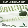thumbnail image 4 of VOGOL Green Botanical Valance, Watercolor Leaves Rod Pocket Kitchen Curtain 52x18 Inches, 4 of 7