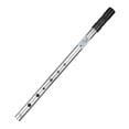 thumbnail image 3 of lionlar Flûte en Alliage d'Aluminium Sifflet 6 Trous Instrument de Musique Sifflet Penny Tin Sifflet 37cm Argent, 3 of 9