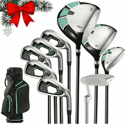 Naipo Golf Club Set 9 Piece Complete Golf Set for Right Handed with Stand Bag and 3 Bonus Head Covers
