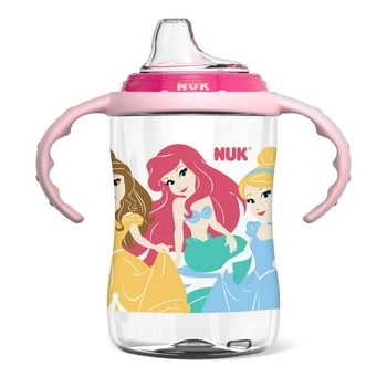 NUK Disney Learner Cup, 10 oz Soft Spout Sippy Cup, Princess, 9+ Months