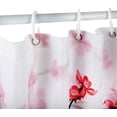 thumbnail image 3 of Cherry Blossom Shower Curtain Pink Floral Shower Curtain with 12 Hooks Sakura Fabric Bath Curtain Decorative Japanese Shower Curtain, 72" X 72", 3 of 6
