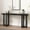 Black, variant on Harper & Bright Designs Unique Wood Console Table with Geometric Design for for Living Room and Entryway , Drak Gray