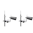 thumbnail image 1 of 2x Tom Drum Stand Holder Soporte de Extensión Soporte Conjunto de Baterí Piezas Plata, 1 of 9