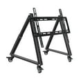 thumbnail image 2 of Soporte de TV móvil de baja altura, carrito de TV móvil, soporte rodante versátil, accesorios triangulares, acero resistente para sala de reuniones en, 2 of 9