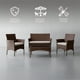 thumbnail image 3 of Sala para Jardín Ilios Innova 4 piezas chocolate gris mueble para jardín color café, 3 of 9