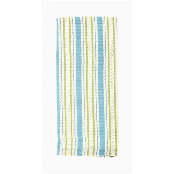 Mr. MJs Trading AG-30630S-4 Tea Towels, Blue Stripe - Set of 4