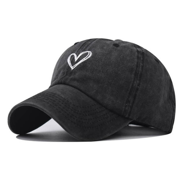 PEIXUN Casquette de Baseball en Coton Ajustable Lavable Mode Été pour Femmes Chapeau de Soleil Extérieur