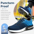 thumbnail image 2 of Nasogetch Steel Toe Shoes for Men Women Lightweight Comfortable Work Shoes Non-slip Safety Sneakers, 2 of 7