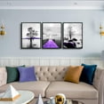 thumbnail image 2 of Wall Art, 3pcs 12x16in Black Framed Canvas, Modern Bathroom Wall Decor Painting, Abstract Wall Art for Living Room, Bedroom, Kitchen, Dormitory, 2 of 6