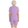 thumbnail image 2 of TTAO Men's Anti-Strip Adaptive Jumpsuit Short Sleeve Adaptive Rompers for Elderly Special Needs Patients Lavender S, 2 of 7