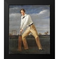 thumbnail image 2 of English School 15x17 Black Modern Framed Museum Art Print Titled - A Cricketer at The Crease, 2 of 5