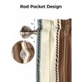 thumbnail image 7 of Curtain Valance for Windows,Country Stripes Ethnic Style Kitchen Valances Rod Pocket Short Curtains,Classic Modern Art Window Treatment Panel for Bedroom Bathroom 42"x18", 7 of 7