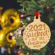 thumbnail image 2 of Navidad De Madera 2021, Colgante Epidémico, Adorno Colgante Para Árbol De Navidad, Decoración Eigraketly HA044223-04, 2 of 6