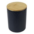 thumbnail image 2 of Honeycomb Medium Ceramic Canister, Navy, 2 of 4