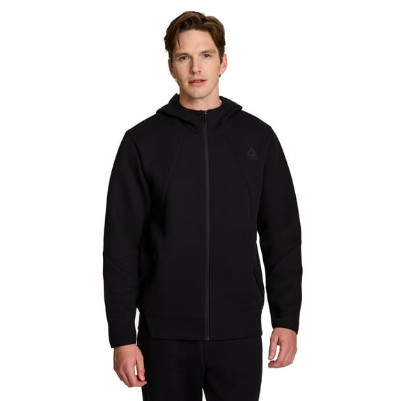Reebok Men's and Big Men's Momentum Fleece Full Zip Hoodie, Sizes XS-5XL