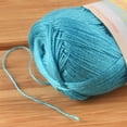 thumbnail image 3 of JubileeYarn Delightfully Fine Yarn - Lace Weight Bamboo - 50g/Skein - 16 Aqua Blue Sea - 8 Skeins, 3 of 7
