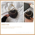 thumbnail image 2 of Exquisite Cross Body Bag Heart Shaped Handbag Women Delicate Sequins Chain Bag, 2 of 9