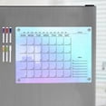 thumbnail image 3 of Juego de Planificador de Calendario Semanal MagnéTico AcríLico - Pizarra Transparente de Borrado en Seco para Refrigerador, 3 of 5