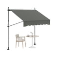 thumbnail image 2 of BeesClover Auvent Rétractable Manuel, Auvent de Patio 118 Pieds'x118 Pieds' Abri Pare-Soleil Extérieur Extérieur, Auvent Rétractable Coucher de Soleil à Angle et Hauteur Réglables Protection UV pour Toute Fenêtre Ou Porte, 2 of 7