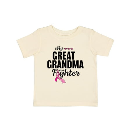 

Inktastic Breast Cancer Awareness My Great Grandma is a Fighter Gift Baby Boy or Baby Girl T-Shirt