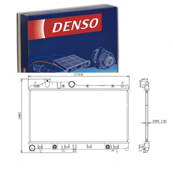 DENSO Radiator compatible with Subaru Outback 2.5L H4 2006-2010