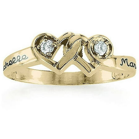 Keepsake Personalized Loving Promise Ring with Diamonds