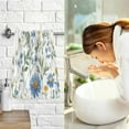 thumbnail image 7 of Yayeee 2 Pack Hand Towels for Bathroom 100% Cotton 16" x 28" Soft Absorbent Kitchen Towel, Blue Floral, 7 of 7