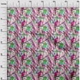 thumbnail image 3 of oneOone Georgette Viscose Fuschia Pink Fabric Birds Craft Projects Decor Fabric Printed By The Yard 42 Inch Wide, 3 of 4