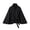 Black, variant on Women's Batwing Sleeve Wool Poncho Coat Stand Collar Cropped Cape Jacket with Belt Fall Winter Short Trench Pea Coat