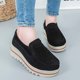 thumbnail image 2 of Xishao Mocasines de plataforma de ante para mujer, antideslizantes, transpirables, casuales, cómodos, para caminar, correr, para verano, trabajo, gimnasio, tenis, atletismo, interiores y exteriores Xishao ropa, 2 of 2
