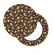 thumbnail image 2 of Balery Fast Food Fundas de asiento para taburete de bar redondo de tela de terciopelo ajustables que protegen de arañazos y manchas para sillas de 14 a 17 pulgadas.-13 inch, 2 of 7