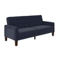 thumbnail image 6 of Better Homes & Gardens Porter Fabric Tufted Futon, Navy Linen, 6 of 18