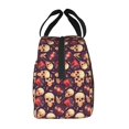 thumbnail image 2 of Lsque cool rock Skull record Pattern Lunch Bag Women/Men Insulated Lunch Box,Small Leakproof Cooler Food Lunch Containers Reusable High Capacity Lunch Tote Bags, 2 of 6