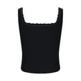 thumbnail image 5 of Mittory Womens Square Neck Lace Tank Tops Double Lined Sleeveless Cute Going Out Tops, 5 of 6
