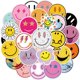 thumbnail image 1 of Paquete de 50 pegatinas de cara feliz, divertidas y lindas pegatinas de emoticonos, pegatinas de vinilo impermeables, para botella de agua, computadora portátil, teléfono, tazas, álbumes de recortes,, 1 of 5