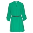 thumbnail image 4 of LASCANA Women's Belted Blouse Shirt Dress Buttons, 4 of 5
