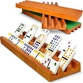 thumbnail image 1 of Juego de 4 estantes de madera Domino Holders Queensell para dominó, 1 of 8