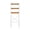 White, variant on HomeZone Bathroom Quick-Assembly 3-Shelf Steel Storage Shelves with MDF Wood Grain Veneer, Matte Black