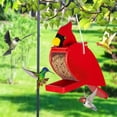 thumbnail image 6 of Bird Feeder Wooden Bird Shaped Bird Feeder Hanging Birdhouse for Garden Viewing Bird Feeders for Hanging Outdoor Garden Yard, 6 of 8