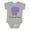 AC-Heather Grey, variant on I Love My Sissy Elephant Purple Pink Boys or Girls Baby Bodysuit