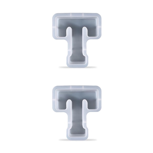 Molde de Resina de Alfabetos de Silicona 3D Injueey Antiadherente Reutilizable