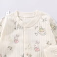 thumbnail image 5 of Gibobby Infant Newborn Baby Girls Clothes Soft Rompers 3 6 9 12 18 24Months 2T Long Sleeve Onesie Sleepwear Infant Baby Fall Winter Clothes(6-9 Months,Beige), 5 of 7