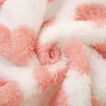thumbnail image 6 of Unisex Newborn Baby Fuzzy Hooded Romper, Multiple Colors Available, Soft Warm Bear Heart Pattern One Piece Jumpsuit, Infant Long Sleeve Snap Bodysuit for Fall Winter Daily Wear Size 0-12 Months, 6 of 7