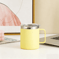 thumbnail image 3 of Coffee Stainless Steel Mug with 2 Lids & Handle, Insulated Travel Cup Large Capacity Thermal Tumbler for Office Home Camping Commute, 3 of 3