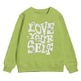 thumbnail image 4 of Gubotare Kids Sweatshirt Toddler Baby Girl Boy Clothes Fall Winter Sweatshirt Casual Long Sleeve Crewneck Tops Pullover 3T(Green, 3 Years), 4 of 4