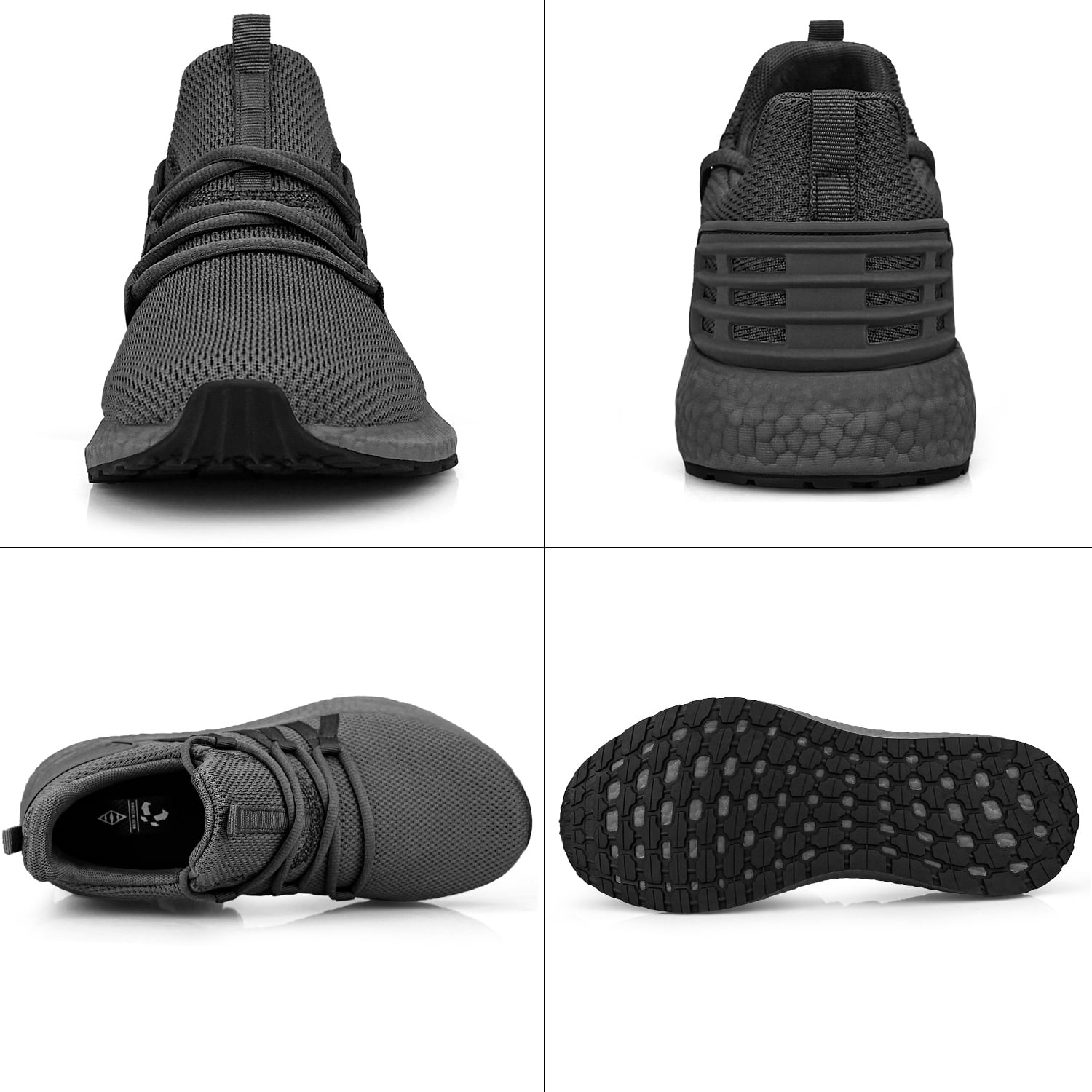 Feethit Mens Sneakers EU45 White Athletic Knit Running Walking Comfort Shoes Feethit-Mens-Non-Slip-Running-  main image 4