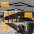 thumbnail image 5 of 20 x 20 FT Metal Carport with Galvanized Steel Roof, Heavy Duty Metal Roof Carport with Enhanced Base, Tall MetalCarport Kits Garage for Tractors, Trucks, Boats, Cars, 5 of 8